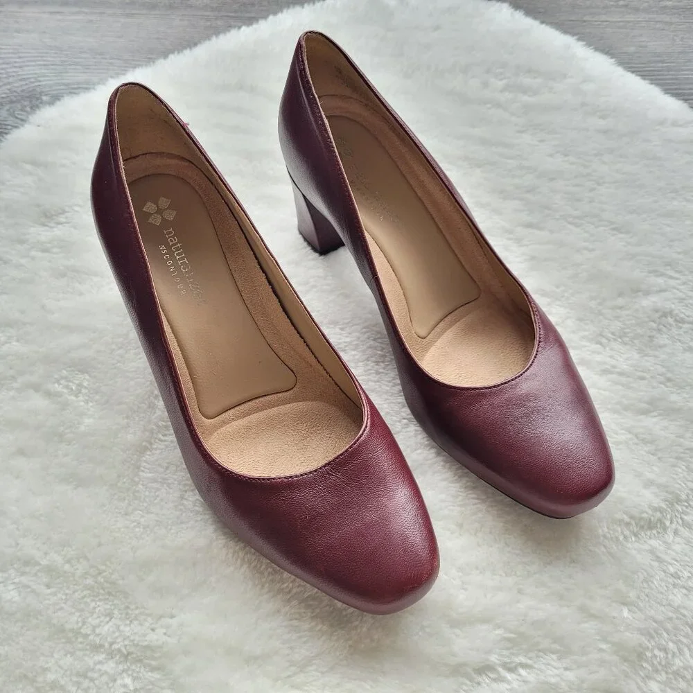 Naturalizer Keela Pumps in Burgundy Sz 7 - Picture 1 of 6